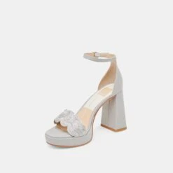 PELTIN HEELS GREY WOVEN RAFFIA(Peltin Heels Grey Woven Raffia) -Dolce Vita Shop DOLCEVITA HEELS PELTIN GREYWOVENRAFFIA 08