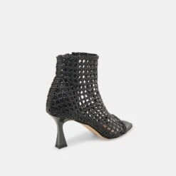 QUIN HEELS BLACK WOVEN LEATHER(Quin Heels Black Woven Leather) -Dolce Vita Shop DOLCEVITA HEELS QUIN BLACKWOVENLEATHER 03