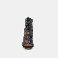 QUIN HEELS BLACK WOVEN LEATHER(Quin Heels Black Woven Leather) -Dolce Vita Shop DOLCEVITA HEELS QUIN BLACKWOVENLEATHER 04
