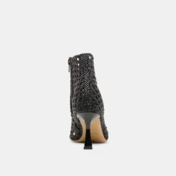 QUIN HEELS BLACK WOVEN LEATHER(Quin Heels Black Woven Leather) -Dolce Vita Shop DOLCEVITA HEELS QUIN BLACKWOVENLEATHER 05