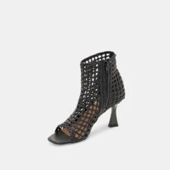 QUIN HEELS BLACK WOVEN LEATHER(Quin Heels Black Woven Leather) -Dolce Vita Shop DOLCEVITA HEELS QUIN BLACKWOVENLEATHER 08
