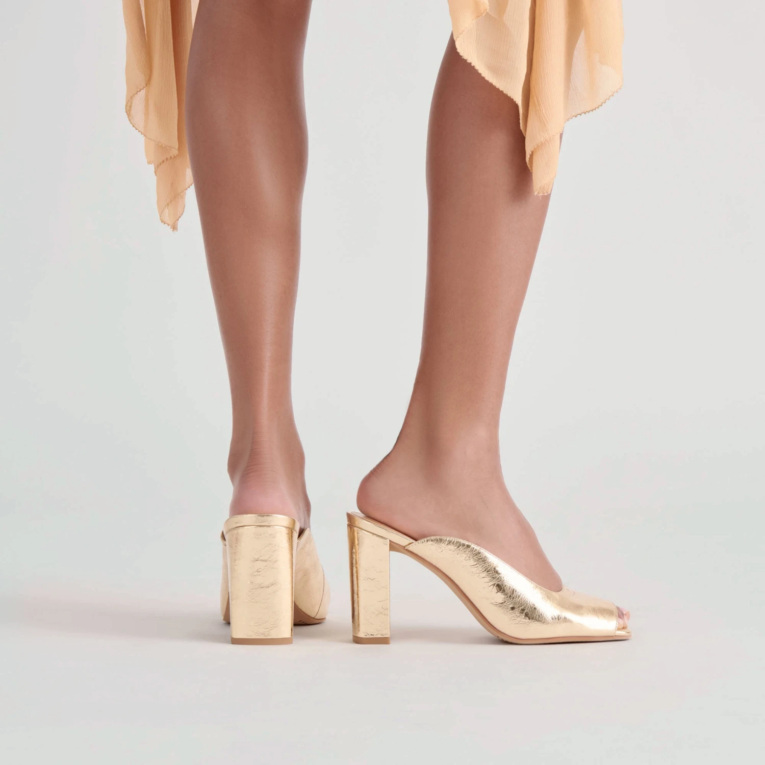 SABELA HEELS GOLD DISTRESSED LEATHER(Sabela Heels Gold Distressed Leather) 4 SABELA HEELS GOLD DISTRESSED LEATHER(Sabela Heels Gold Distressed Leather) - Image 4