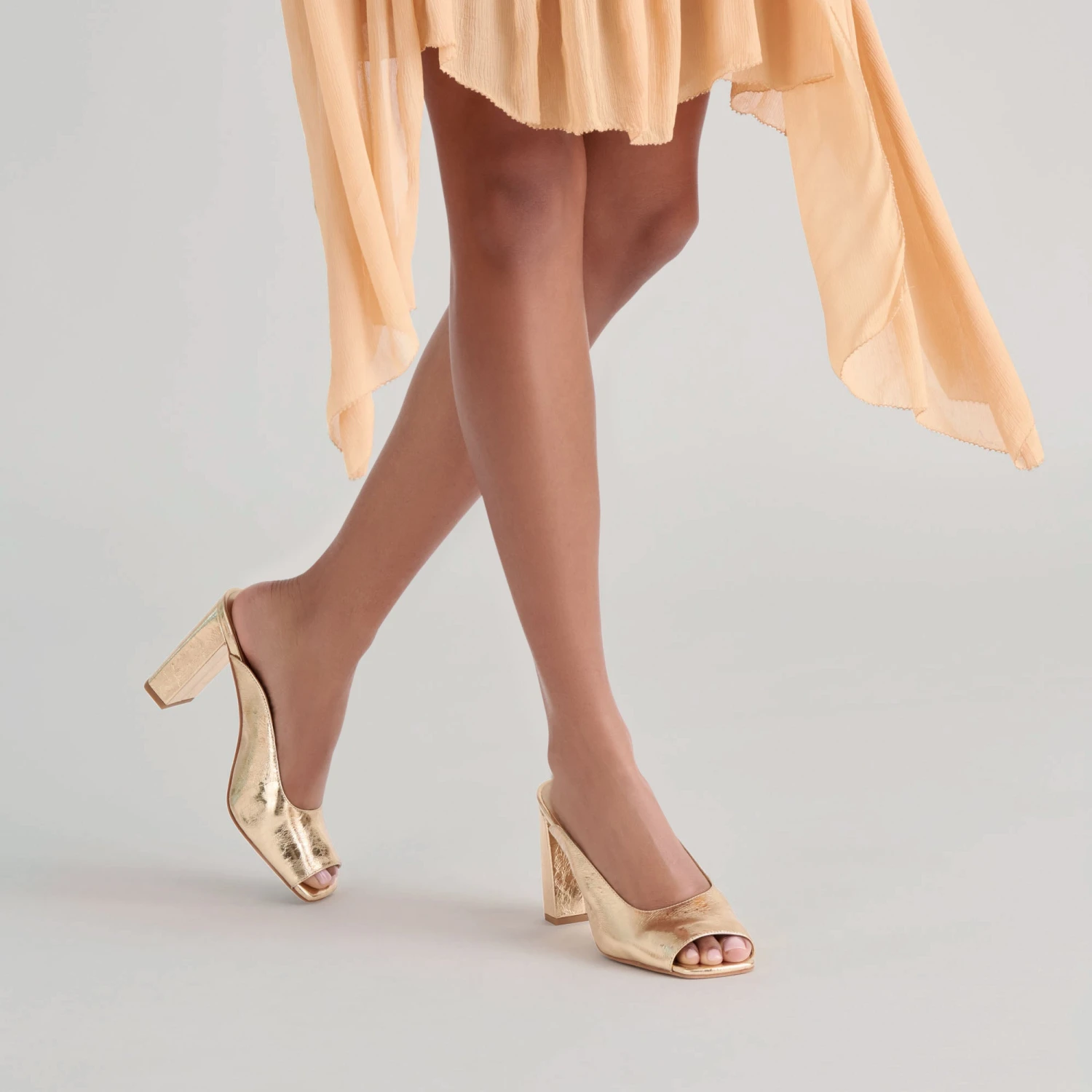 SABELA HEELS GOLD DISTRESSED LEATHER(Sabela Heels Gold Distressed Leather) 2 SABELA HEELS GOLD DISTRESSED LEATHER(Sabela Heels Gold Distressed Leather) - Image 2