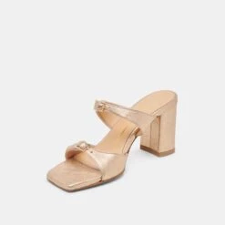 SHANE HEELS GOLD METALLIC LEATHER(Shane Heels Gold Metallic Leather) -Dolce Vita Shop DOLCEVITA HEELS SHANE GOLDLEATHER 08