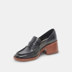 TALIE LOAFERS NOIR EMBOSSED LEATHER - Re:vita(Talie Loafers Noir Embossed Leather Resale) -Dolce Vita Shop DOLCEVITA HEELS TALIE NOIREMBOSSEDLEATHER 08 1b8435e8 3173 4463 9725 fcec52485117