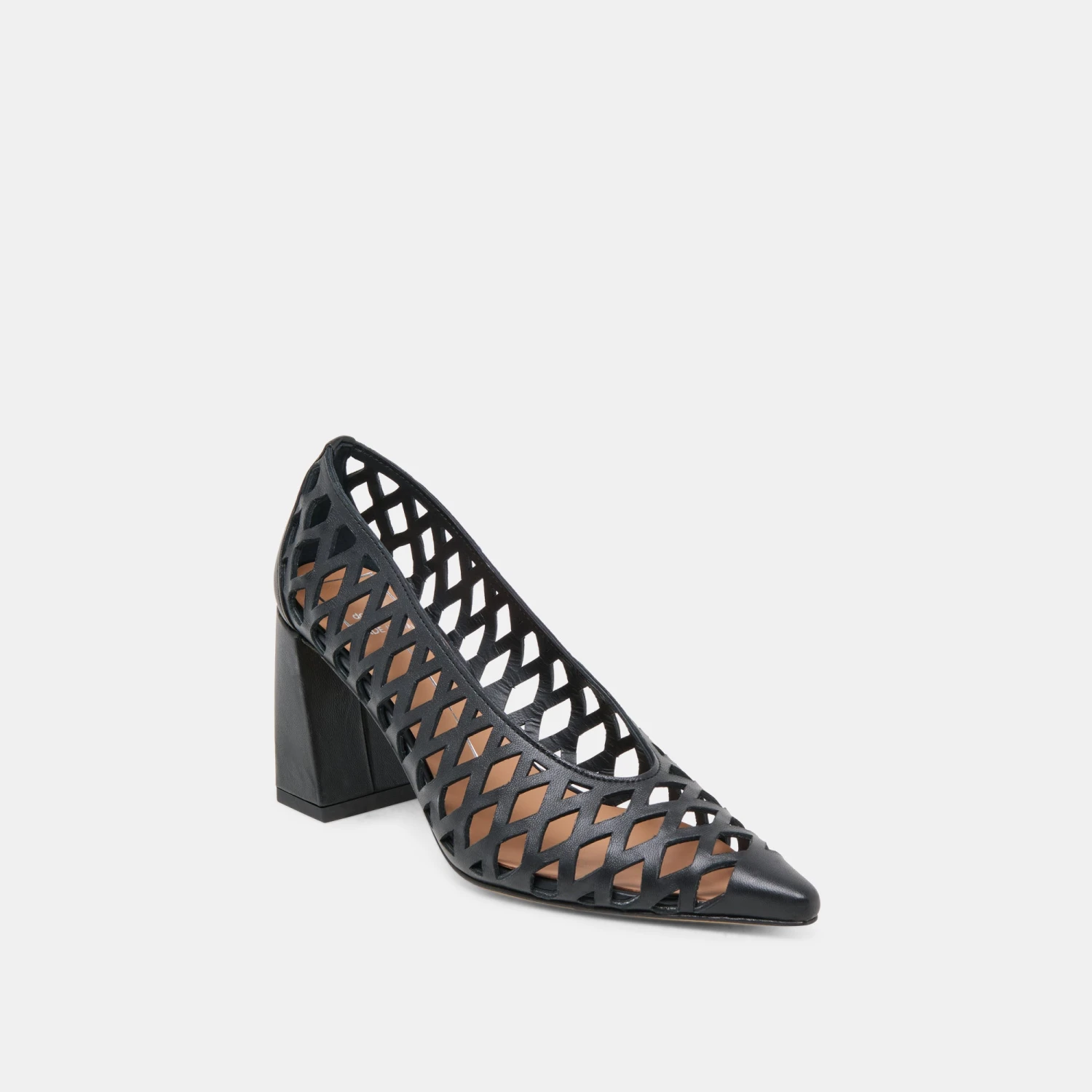 TANYA HEELS BLACK WOVEN LEATHER(Tanya Heels Black Woven Leather) 2 TANYA HEELS BLACK WOVEN LEATHER(Tanya Heels Black Woven Leather) - Image 2