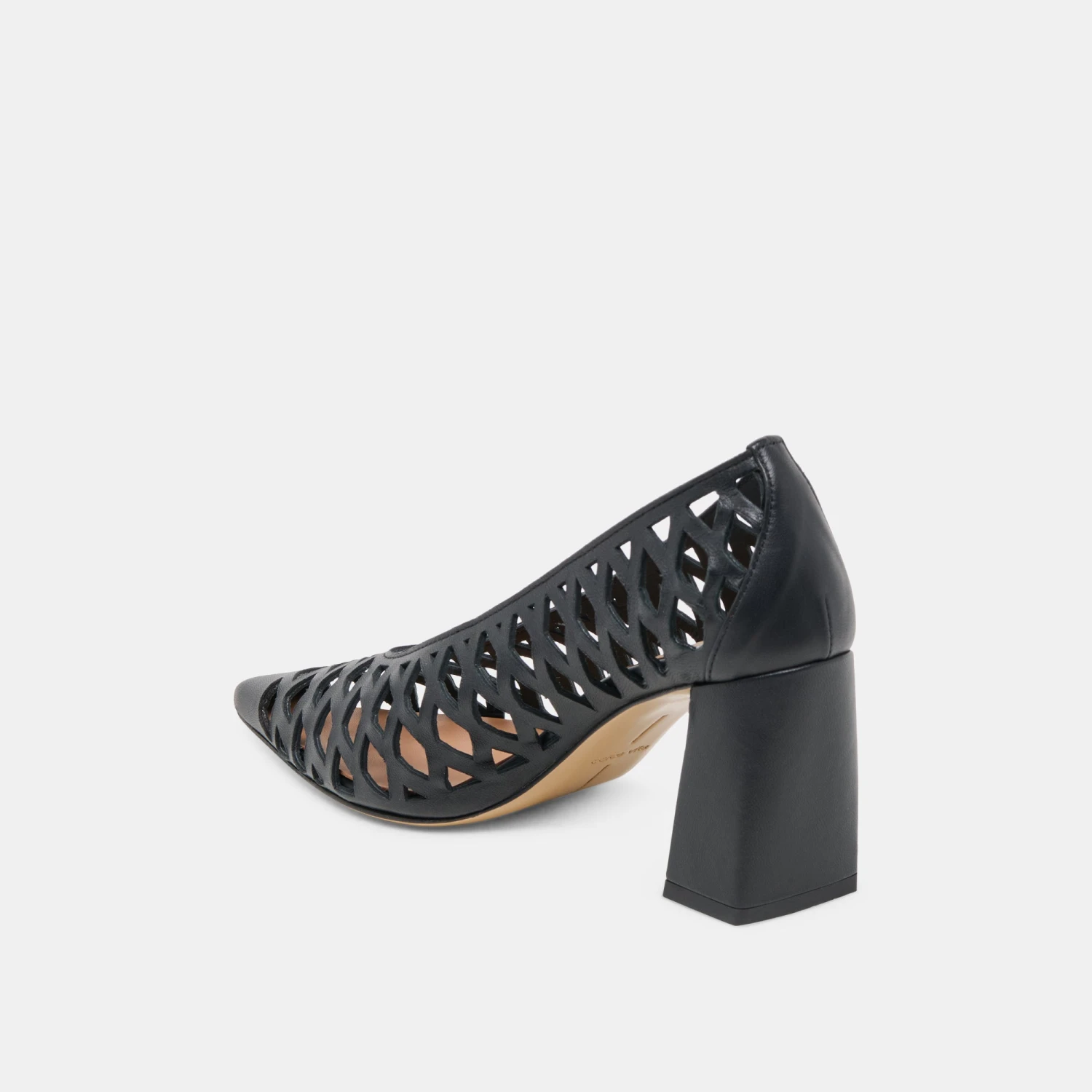 TANYA HEELS BLACK WOVEN LEATHER(Tanya Heels Black Woven Leather) 5 TANYA HEELS BLACK WOVEN LEATHER(Tanya Heels Black Woven Leather) - Image 5