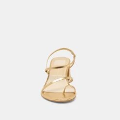 TRINI HEELS GOLD LEATHER(Trini Heels Gold Leather) -Dolce Vita Shop DOLCEVITA HEELS TRINI GOLDLEATHER 04