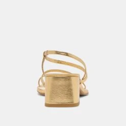 TRINI HEELS GOLD LEATHER(Trini Heels Gold Leather) -Dolce Vita Shop DOLCEVITA HEELS TRINI GOLDLEATHER 05
