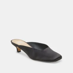 UMARA HEELS ONYX SATIN(Umara Heels Onyx Satin) -Dolce Vita Shop DOLCEVITA HEELS UMARA ONYXSATIN 01