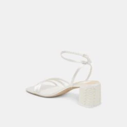 YSABEL PEARL HEELS TRUE WHITE SATIN(Ysabel Pearl Heels True White Satin) -Dolce Vita Shop DOLCEVITA HEELS YSABELPEARL TRUEWHITESATIN 09