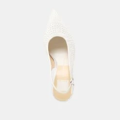 ELASI PEARL HEELS TRUE WHITE SATIN(Elasi Pearl Heels True White Satin) -Dolce Vita Shop DOLCEVITA HEEL ELASIPEARL TRUEWHITESATIN 06