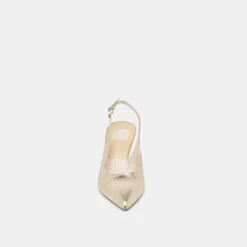 ELASI HEELS LIGHT GOLD CRINKLE PATENT(Elasi Heels Light Gold Crinkle Patent) -Dolce Vita Shop DOLCEVITA HEEL ELASI LIGHTGOLDCRINKLEPATENT 04