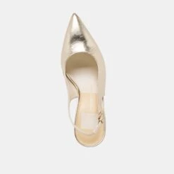 ELASI HEELS LIGHT GOLD CRINKLE PATENT(Elasi Heels Light Gold Crinkle Patent) -Dolce Vita Shop DOLCEVITA HEEL ELASI LIGHTGOLDCRINKLEPATENT 06