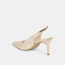ELASI HEELS LIGHT GOLD CRINKLE PATENT(Elasi Heels Light Gold Crinkle Patent) -Dolce Vita Shop DOLCEVITA HEEL ELASI LIGHTGOLDCRINKLEPATENT 09