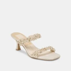GENORA RHINESTONE HEELS IVORY RHINESTONE(Genora Heels Rhinestone Ivory Rhinestone) -Dolce Vita Shop DOLCEVITA HEEL GENORARHINESTONE IVORYRHINESTONE 01