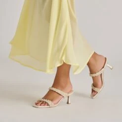 GENORA RHINESTONE HEELS IVORY RHINESTONE(Genora Heels Rhinestone Ivory Rhinestone) -Dolce Vita Shop DOLCEVITA HEEL GENORARHINESTONE IVORYRHINESTONE ONFOOT 02