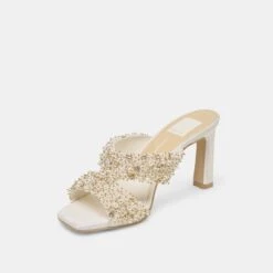 GITEL RHINESTONE HEELS IVORY RHINESTONE(Gitel Rhinestone Heels Ivory Rhinestone) -Dolce Vita Shop DOLCEVITA HEEL GITELRHINESTONE IVORYRHINESTONE 08