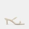 GRASON HEELS WHITE LEATHER(Grason Heels White Leather)