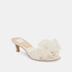 NARITA PEARL HEELS OFF WHITE SATIN(Narita Pearl Heels Off White Satin) -Dolce Vita Shop DOLCEVITA HEEL NARITAPEARL OFFWHITESATIN 01