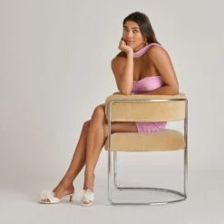 NARITA PEARL HEELS OFF WHITE SATIN(Narita Pearl Heels Off White Satin) -Dolce Vita Shop DOLCEVITA HEEL NARITAPEARL OFFWHITESATIN ONFOOT 01