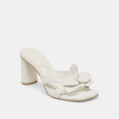 NIKIL HEELS WHITE LEATHER(Nikil Heels White Leather) -Dolce Vita Shop DOLCEVITA HEEL NIKIL WHITELEATHER 01
