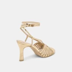 NIVANA HEELS GOLD DISTRESSED LEATHER(Nivana Heels Gold Distressed Leather) -Dolce Vita Shop DOLCEVITA HEEL NIVANA GOLDDISTRESSEDLEATHER 03