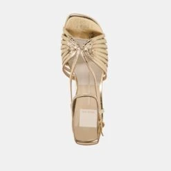 NIVANA HEELS GOLD DISTRESSED LEATHER(Nivana Heels Gold Distressed Leather) -Dolce Vita Shop DOLCEVITA HEEL NIVANA GOLDDISTRESSEDLEATHER 06
