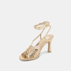 NIVANA HEELS GOLD DISTRESSED LEATHER(Nivana Heels Gold Distressed Leather) -Dolce Vita Shop DOLCEVITA HEEL NIVANA GOLDDISTRESSEDLEATHER 08