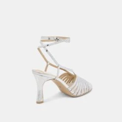 NIVANA HEELS SILVER DISTRESSED LEATHER(Nivana Heels Silver Distressed Leather) -Dolce Vita Shop DOLCEVITA HEEL NIVANA SILVERDISTRESSEDLEATHER 03