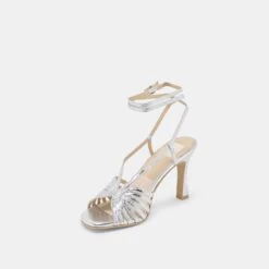 NIVANA HEELS SILVER DISTRESSED LEATHER(Nivana Heels Silver Distressed Leather) -Dolce Vita Shop DOLCEVITA HEEL NIVANA SILVERDISTRESSEDLEATHER 08