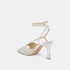 NIVANA HEELS SILVER DISTRESSED LEATHER(Nivana Heels Silver Distressed Leather) -Dolce Vita Shop DOLCEVITA HEEL NIVANA SILVERDISTRESSEDLEATHER 09