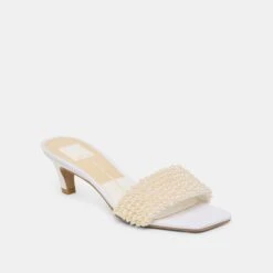 REXA PEARL HEELS OFF WHITE SATIN(Rexa Pearl Heels Off White Satin) -Dolce Vita Shop DOLCEVITA HEEL REXAPEARL OFFWHITESATIN 01