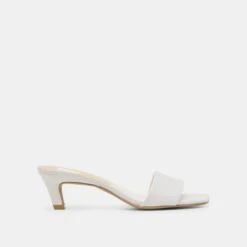 REXA HEELS TRUE WHITE LEATHER(Rexa Heels True White Leather)