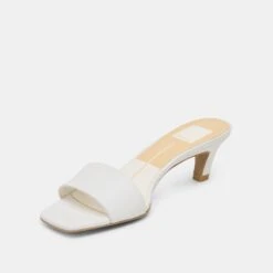 REXA HEELS TRUE WHITE LEATHER(Rexa Heels True White Leather) -Dolce Vita Shop DOLCEVITA HEEL REXA TRUEWHITELEATHER 08