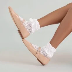 ROSLYN BALLET FLATS LIGHT TAN LEATHER(Roslyn Ballet Flats Light Tan Leather) -Dolce Vita Shop DOLCEVITA HOISERY SOCKS ONFOOT 22 9f873207 462f 411a 9d16 6ce8301729df