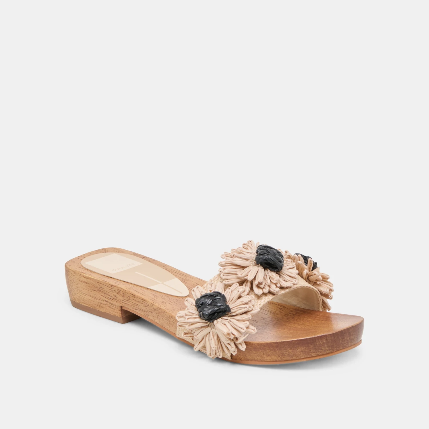 ARIENA SANDALS BLACK NATURAL FLORAL RAFFIA(Ariena Sandals Black Natural Floral Raffia) 2 ARIENA SANDALS BLACK NATURAL FLORAL RAFFIA(Ariena Sandals Black Natural Floral Raffia) - Image 2