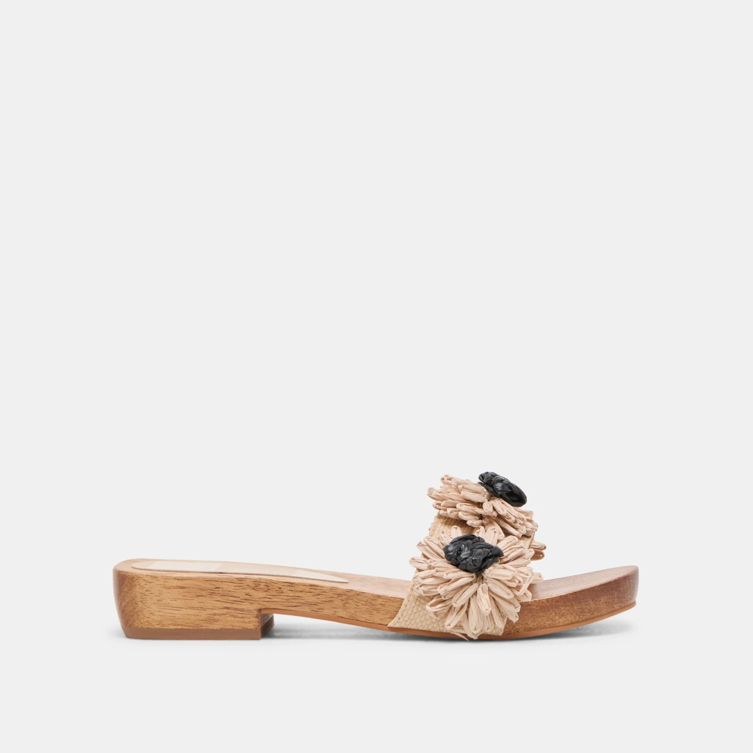 ARIENA SANDALS BLACK NATURAL FLORAL RAFFIA(Ariena Sandals Black Natural Floral Raffia) 1 ARIENA SANDALS BLACK NATURAL FLORAL RAFFIA(Ariena Sandals Black Natural Floral Raffia)