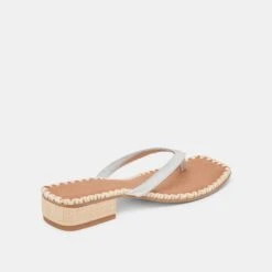 BARTY SANDALS SILVER METALLIC LEATHER(Barty Sandals Silver Metallic Leather) -Dolce Vita Shop DOLCEVITA SANDALS BARTY SILVERMETALLIC 03