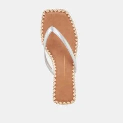 BARTY SANDALS SILVER METALLIC LEATHER(Barty Sandals Silver Metallic Leather) -Dolce Vita Shop DOLCEVITA SANDALS BARTY SILVERMETALLIC 06