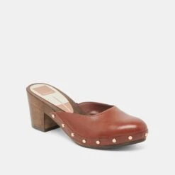 CAMYN HEELS BROWN LEATHER(Camyn Heels Brown Leather) -Dolce Vita Shop DOLCEVITA SANDALS CAMYN BROWNLEATHER 01