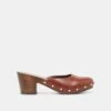 CAMYN HEELS BROWN LEATHER(Camyn Heels Brown Leather)