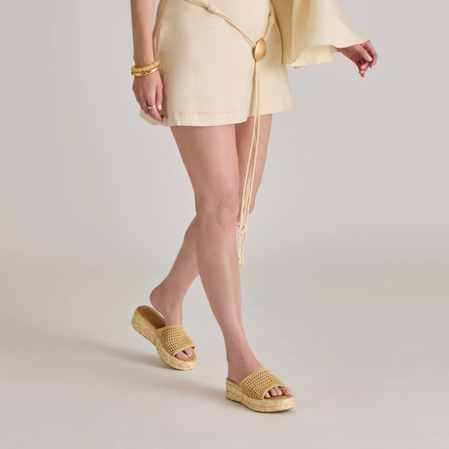 CHAVI MESH SANDALS NATURAL WOVEN RAFFIA(Chavi Mesh Sandals Natural Woven Raffia) 2 CHAVI MESH SANDALS NATURAL WOVEN RAFFIA(Chavi Mesh Sandals Natural Woven Raffia) - Image 2