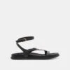 DARLIS SANDALS BLACK LEATHER(Darlis Sandals Black Leather)