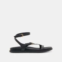 DARLIS SANDALS BLACK LEATHER(Darlis Sandals Black Leather)