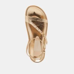 DARLIS SANDALS GOLD DISTRESSED LEATHER(Darlis Sandals Gold Distressed Leather) -Dolce Vita Shop DOLCEVITA SANDALS DARLIS GOLDDISTRESSEDLEATHER 06