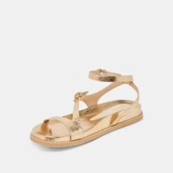 DARLIS SANDALS GOLD DISTRESSED LEATHER(Darlis Sandals Gold Distressed Leather) -Dolce Vita Shop DOLCEVITA SANDALS DARLIS GOLDDISTRESSEDLEATHER 08