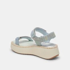 Dolce Vita DEBRA SANDALS LIGHT BLUE KNIT(Debra Sandals Light Blue Knit) -Dolce Vita Shop DOLCEVITA SANDALS DEBRA LIGHTBLUELEATHER 08