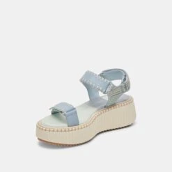 Dolce Vita DEBRA SANDALS LIGHT BLUE KNIT(Debra Sandals Light Blue Knit) -Dolce Vita Shop DOLCEVITA SANDALS DEBRA LIGHTBLUELEATHER 09