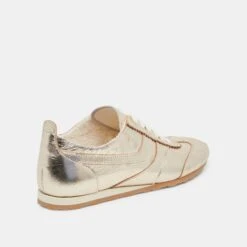 DELANY SNEAKERS LIGHT GOLD CRINKLE PATENT(Delany Sneakers Light Gold Crinkle Patent) -Dolce Vita Shop DOLCEVITA SANDALS DELANY LIGHTGOLDCRINKLEPATENT 03